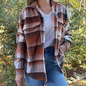 12th Tribe Wool Plaid Shacket